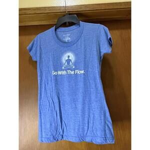 Womens Positive Thoughts Meditation tshirt, Size Small